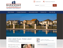 Tablet Screenshot of barksdalefamilyhousing.com